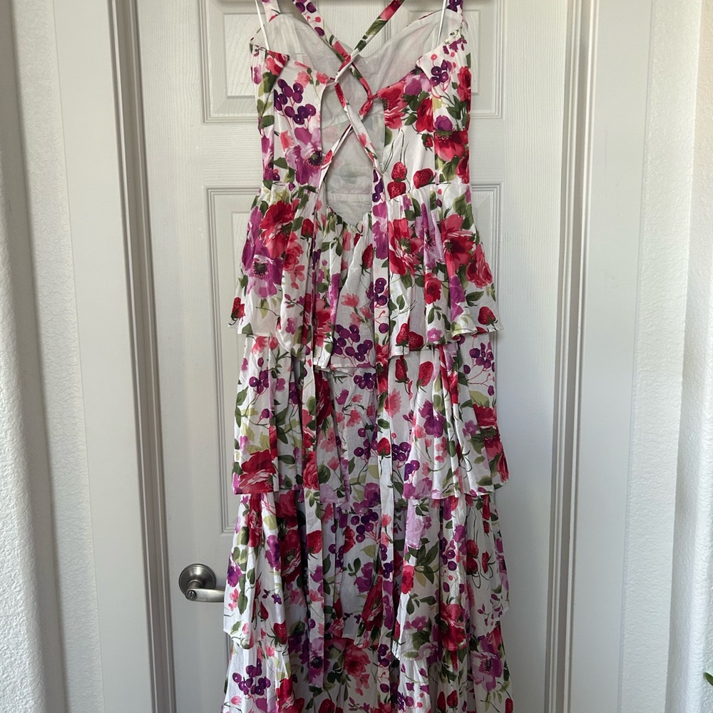 Abercrombie & Fitch Floral Maxi Dress - Pink and Green - Picture 3 of 4